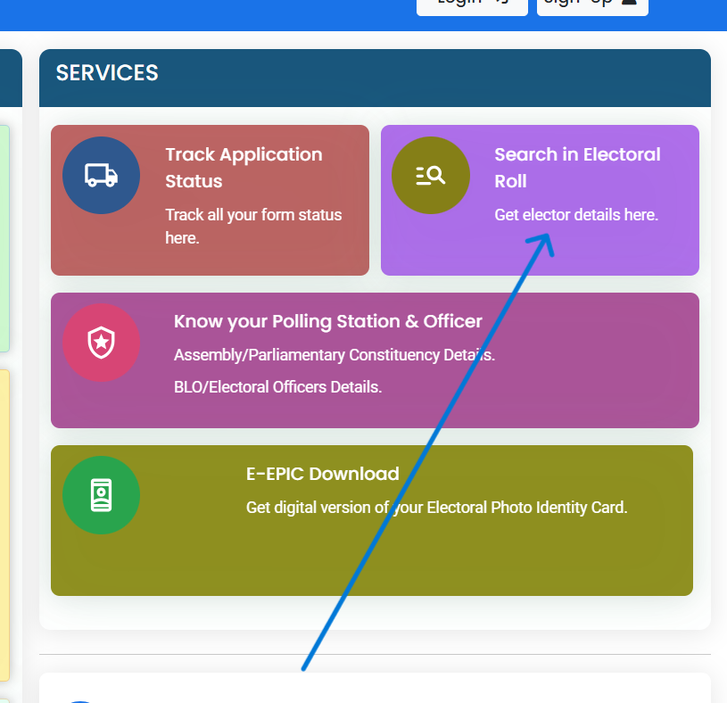 Search in Electoral Roll